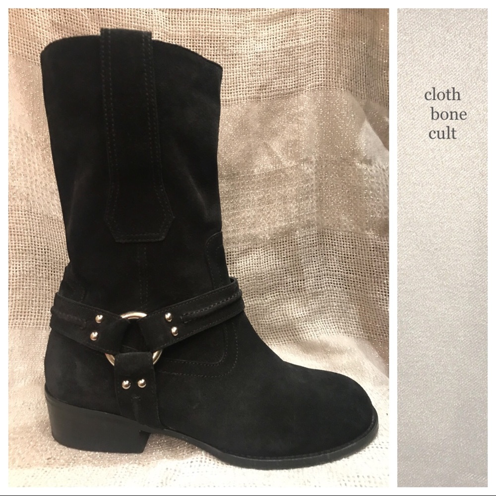 Giuseppe Zannoti suede MOTORCYCLE BOOTS